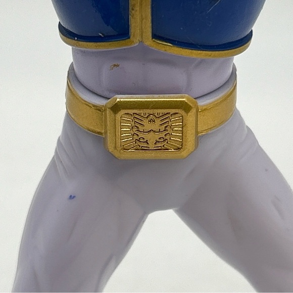 Mighty Morphin Power Rangers Megaforce Battle Blue 6" Figure 2012 Bandai Comp - Picture 5 of 12